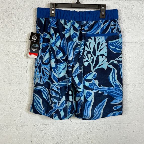Speedo Men's Print Bondi Basin 20" Boardshorts, Peacoat Blue Small - Picture 4 of 6